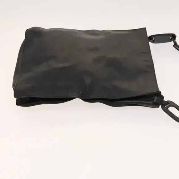 GUCCI Shoulder Bag Leather Black Gold - Picture 4 of 12